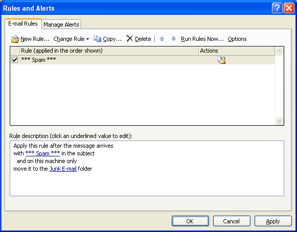 Microsoft Outlook Spam Filters - SiteVision, Inc.